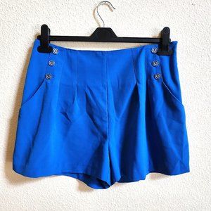 NWOT-Jane Norman High Waisted Royal Blue Shorts
